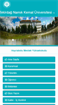 Mobile Screenshot of hayrabolumyo.nku.edu.tr